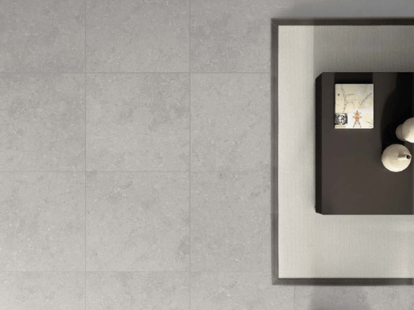 Limestone Light Grey Porcelain Matt Tile min